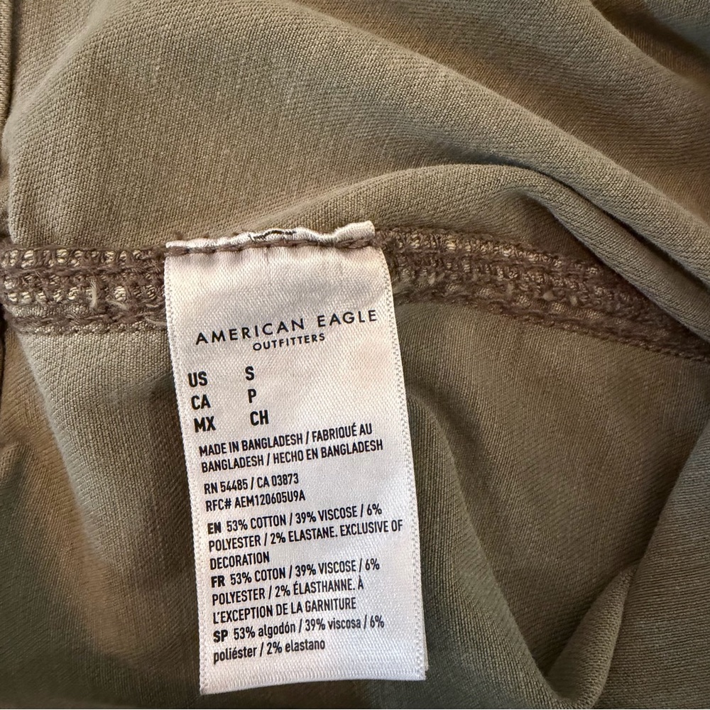 American Eagle Outfitters Women S Button-Down Mini Dress Overall Utility Stretch - Picture 10 of 11